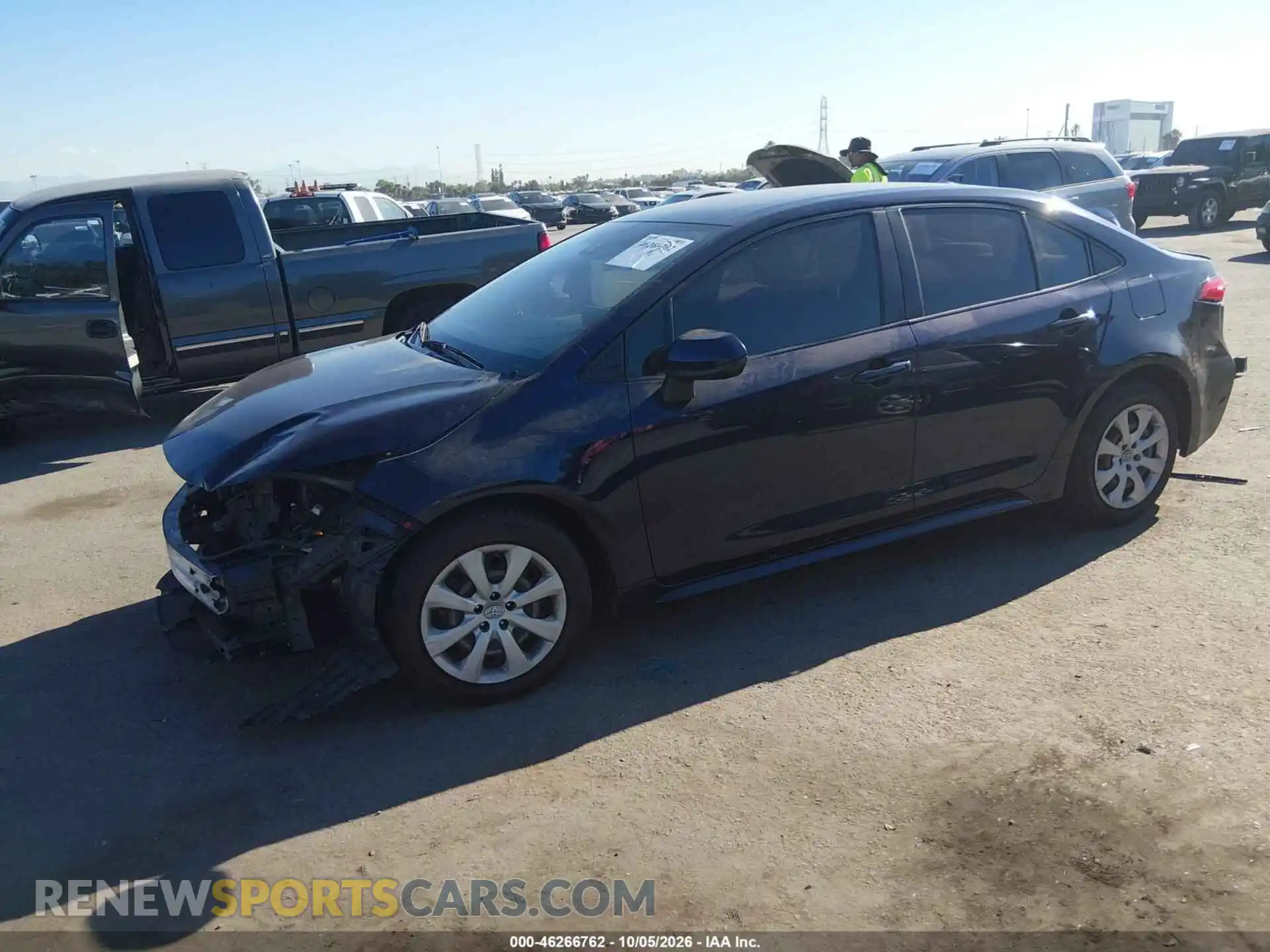 2 Photograph of a damaged car JTDEPMAE6MJ166946 TOYOTA COROLLA 2021