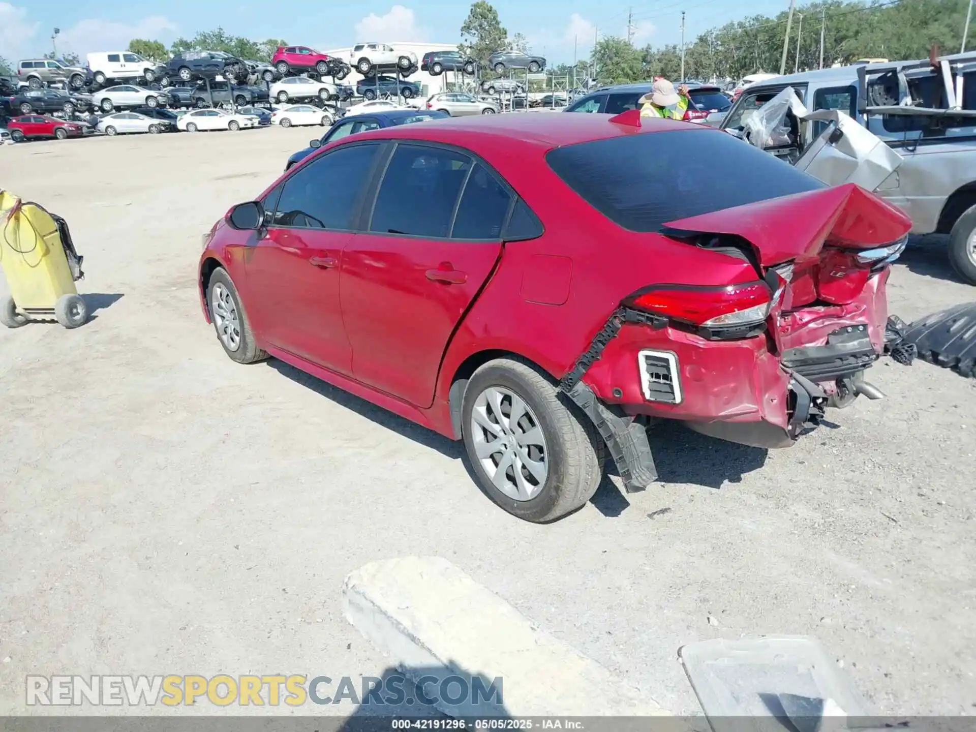 3 Photograph of a damaged car JTDEPMAE6MJ168776 TOYOTA COROLLA 2021