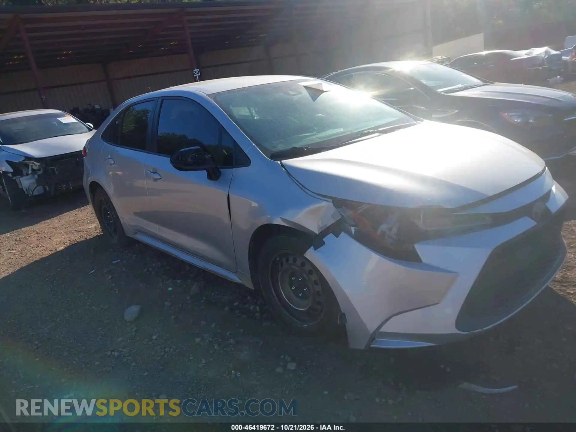 1 Photograph of a damaged car JTDEPMAE6MJ169653 TOYOTA COROLLA 2021