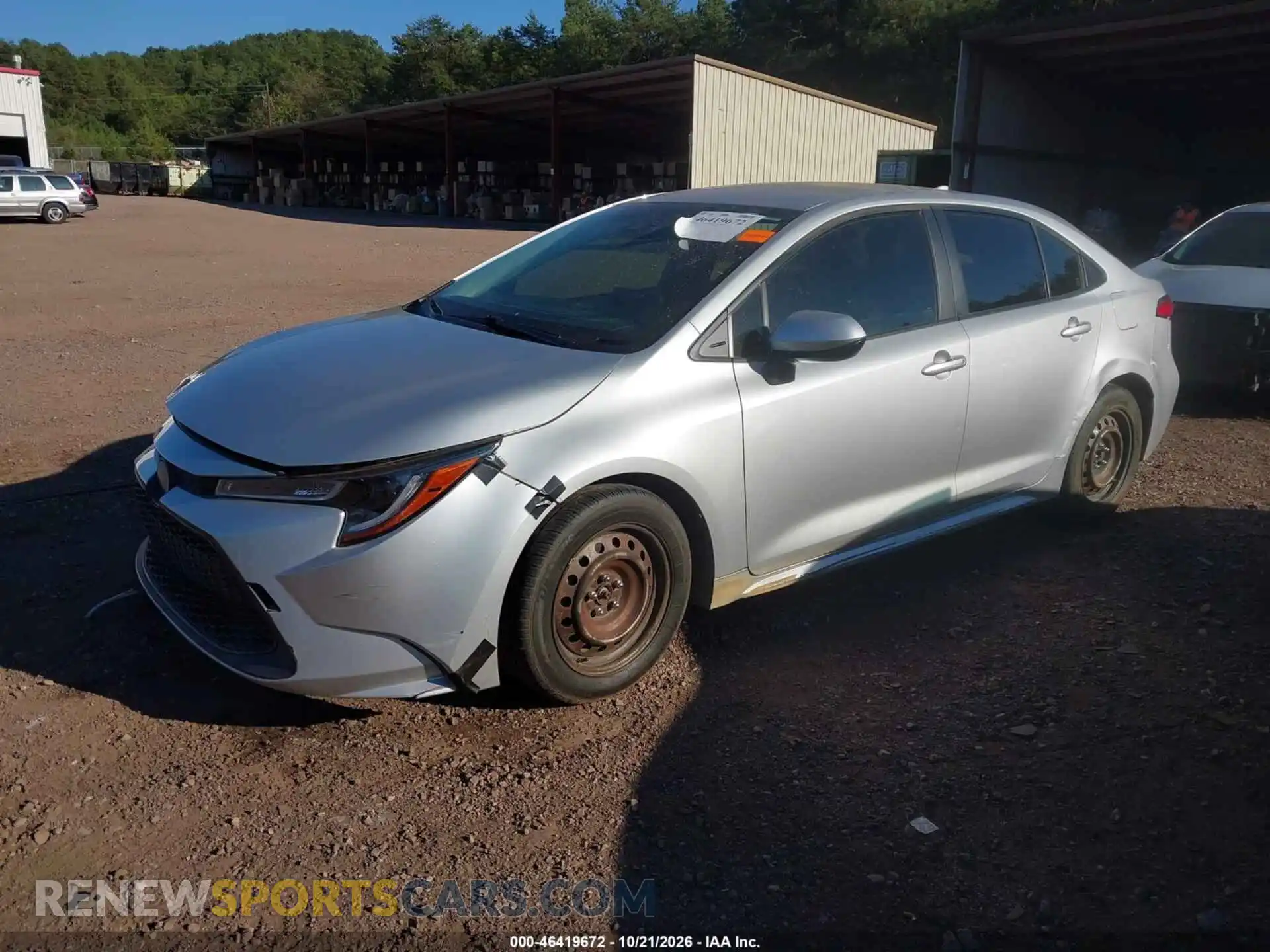 2 Photograph of a damaged car JTDEPMAE6MJ169653 TOYOTA COROLLA 2021
