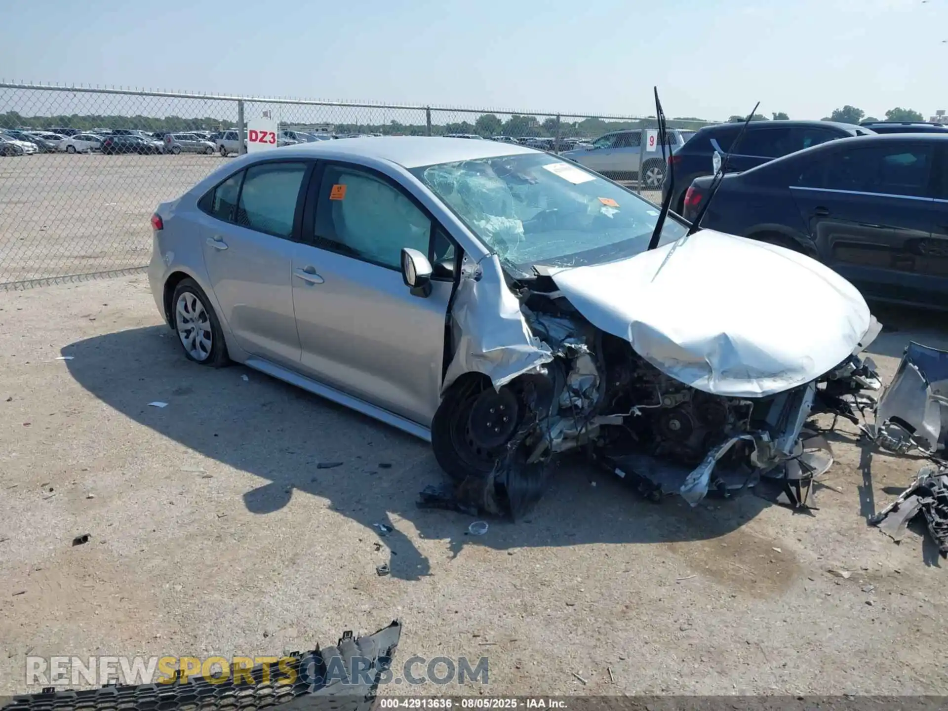 1 Photograph of a damaged car JTDEPMAE6MJ170401 TOYOTA COROLLA 2021