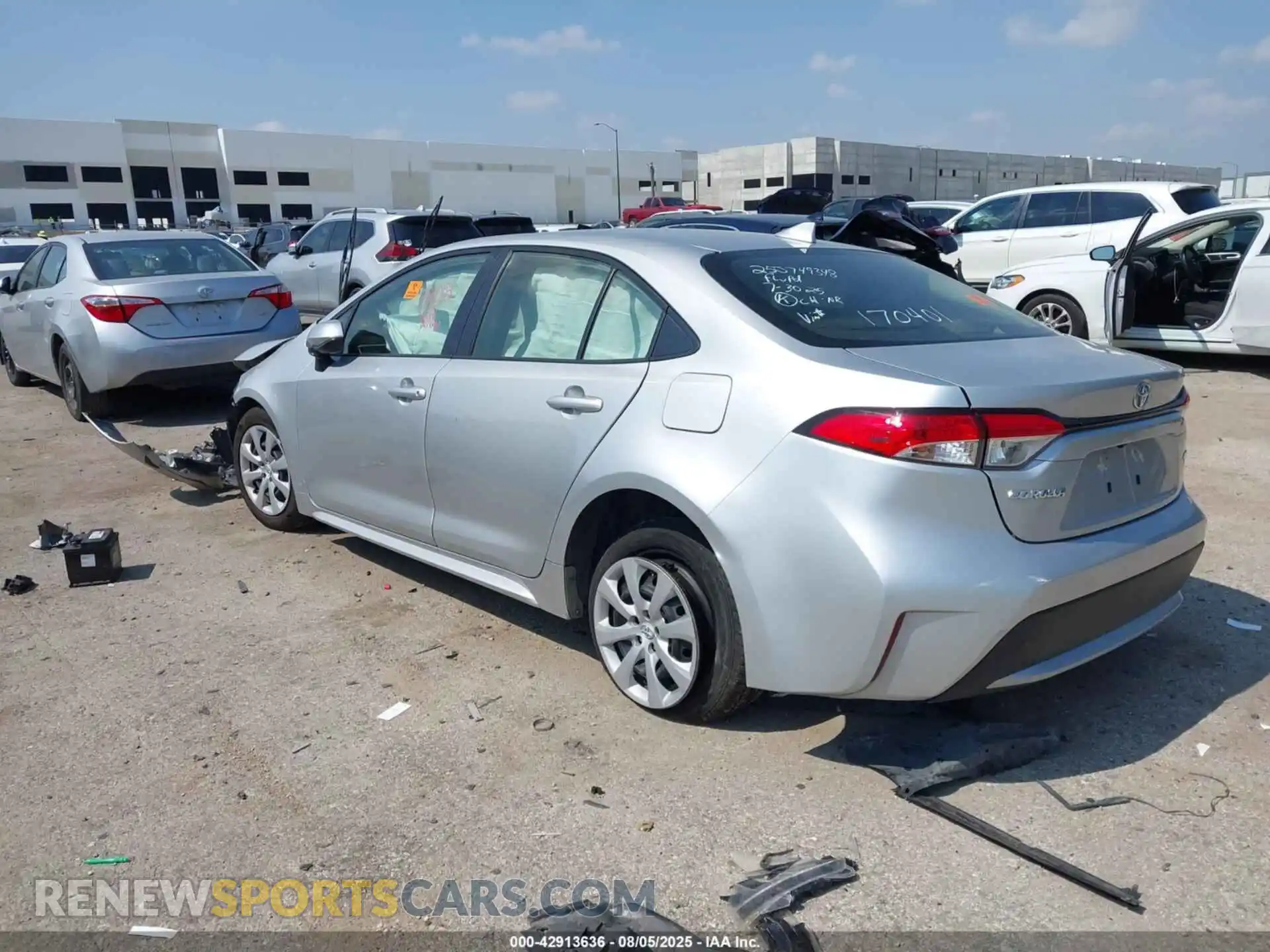 3 Photograph of a damaged car JTDEPMAE6MJ170401 TOYOTA COROLLA 2021