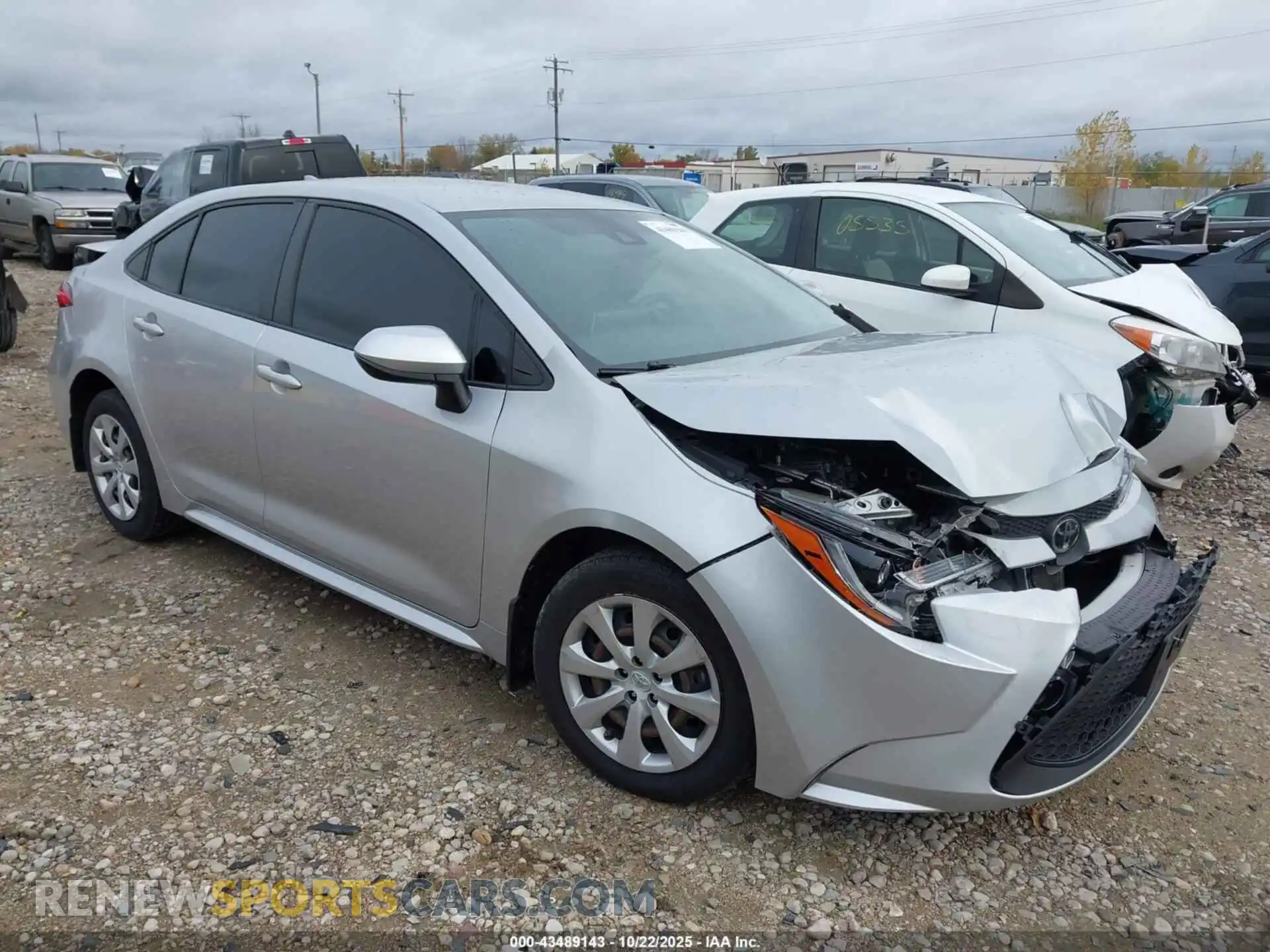 1 Photograph of a damaged car JTDEPMAE6MJ172634 TOYOTA COROLLA 2021