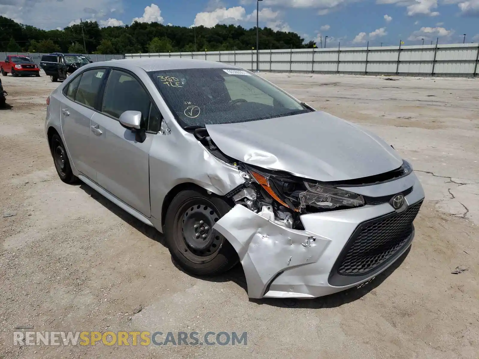1 Photograph of a damaged car JTDEPMAE6MJ174352 TOYOTA COROLLA 2021