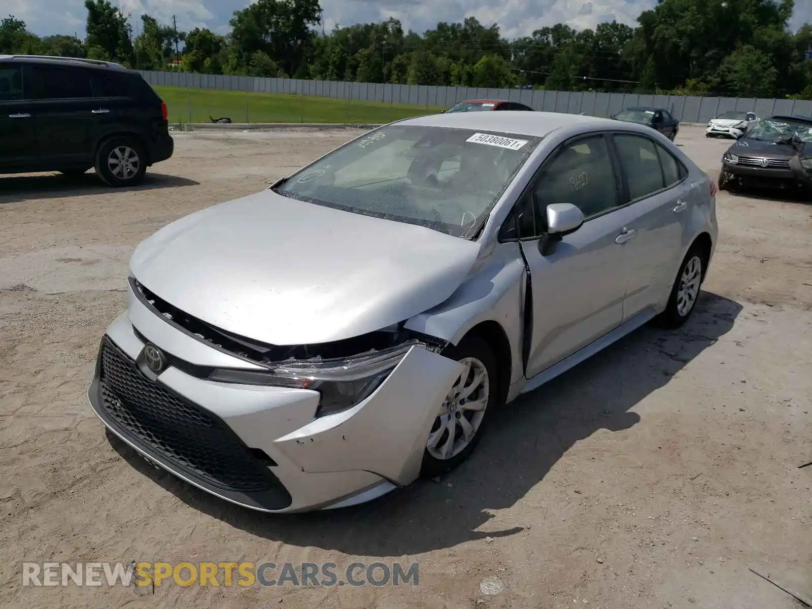 2 Photograph of a damaged car JTDEPMAE6MJ174352 TOYOTA COROLLA 2021
