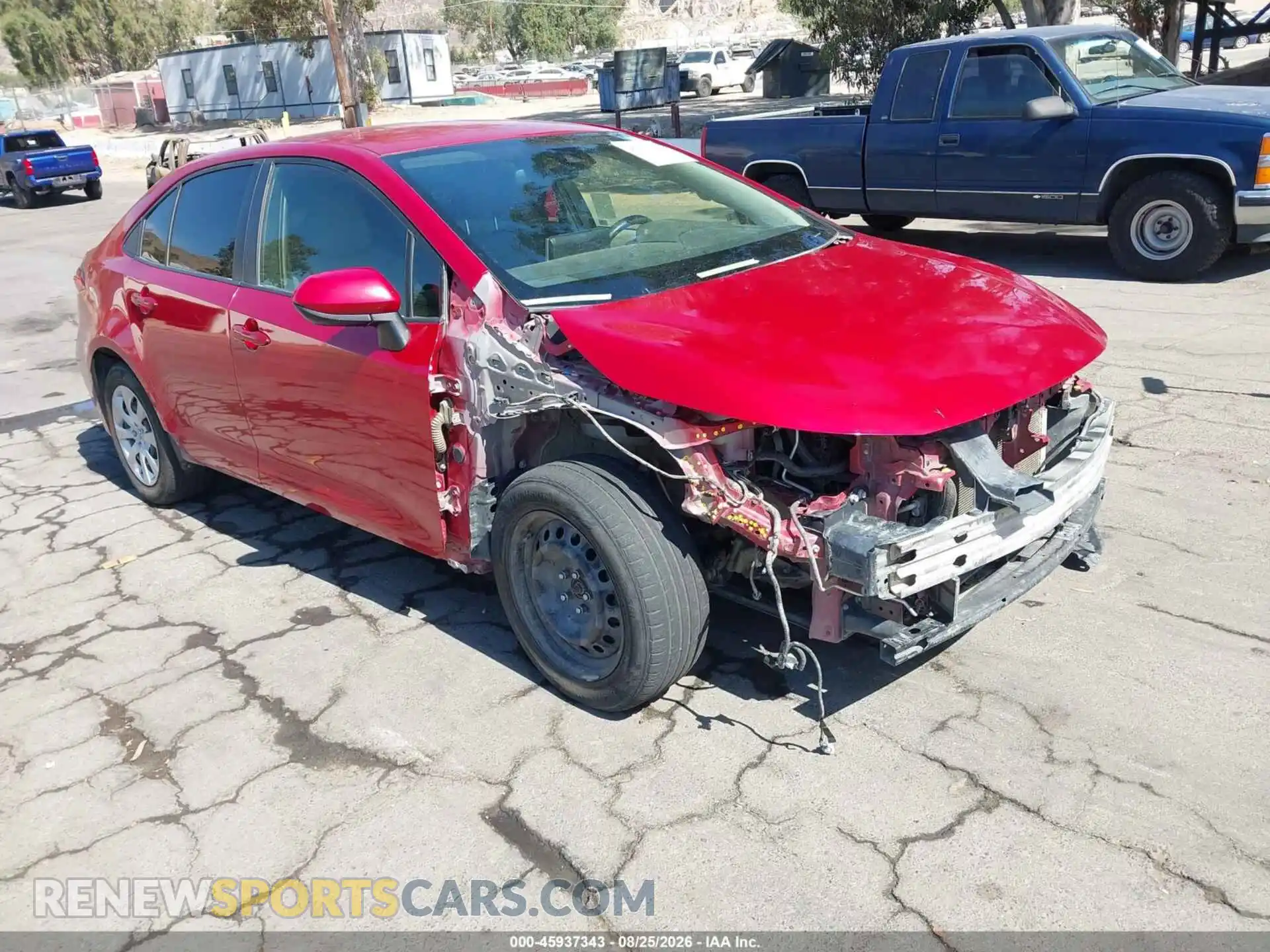 1 Photograph of a damaged car JTDEPMAE6MJ174822 TOYOTA COROLLA 2021