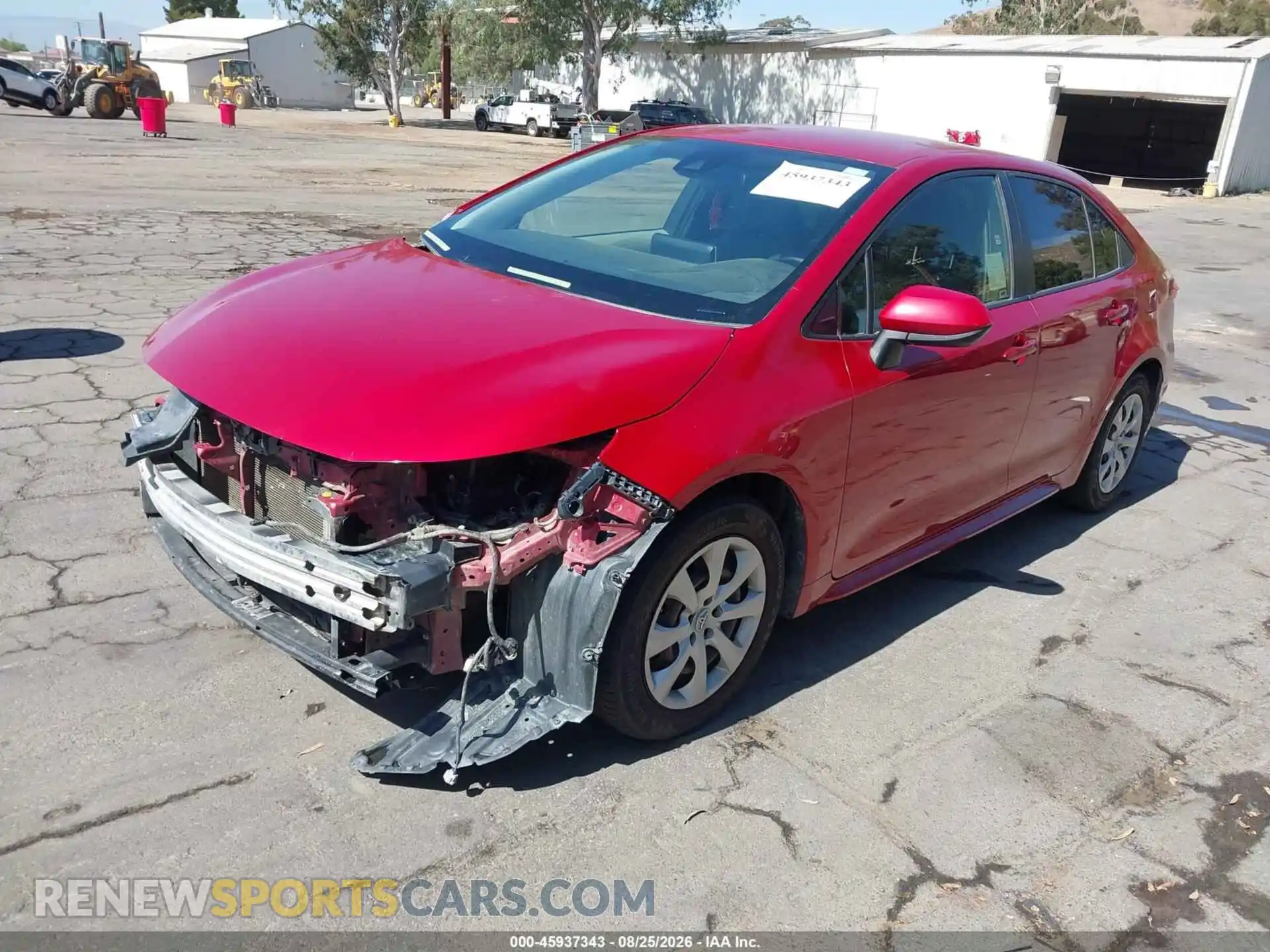 2 Photograph of a damaged car JTDEPMAE6MJ174822 TOYOTA COROLLA 2021