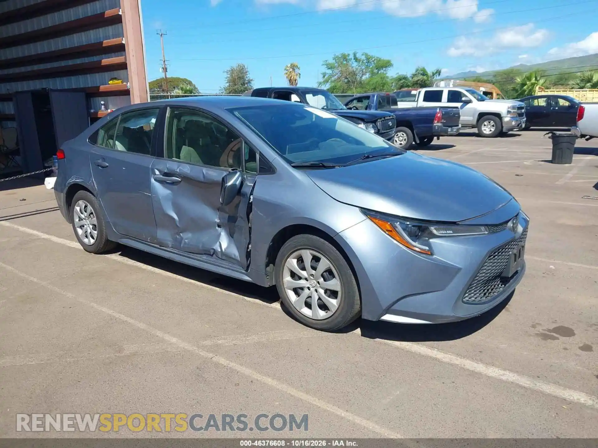 1 Photograph of a damaged car JTDEPMAE6MJ175131 TOYOTA COROLLA 2021