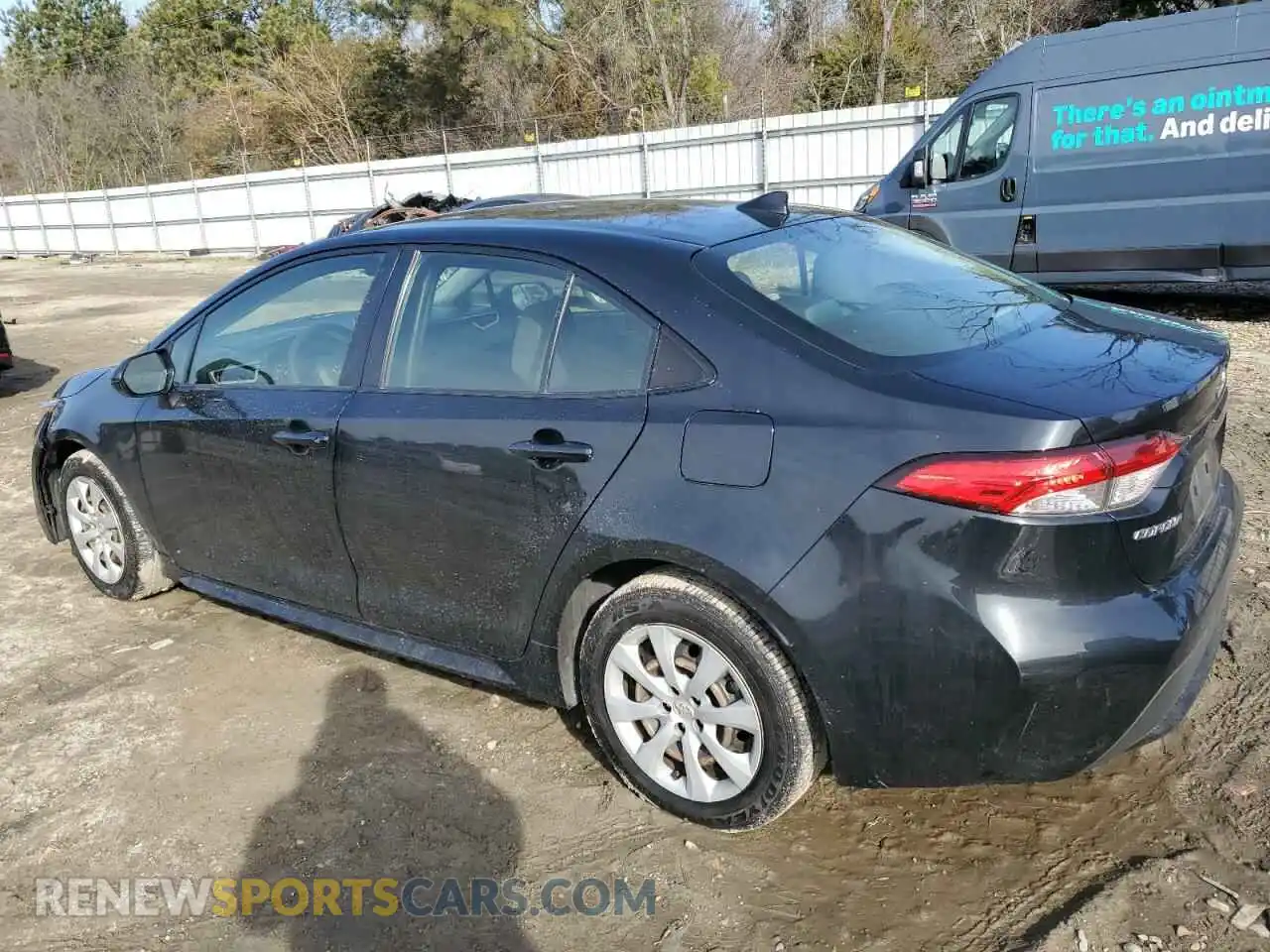 2 Photograph of a damaged car JTDEPMAE6MJ175176 TOYOTA COROLLA 2021