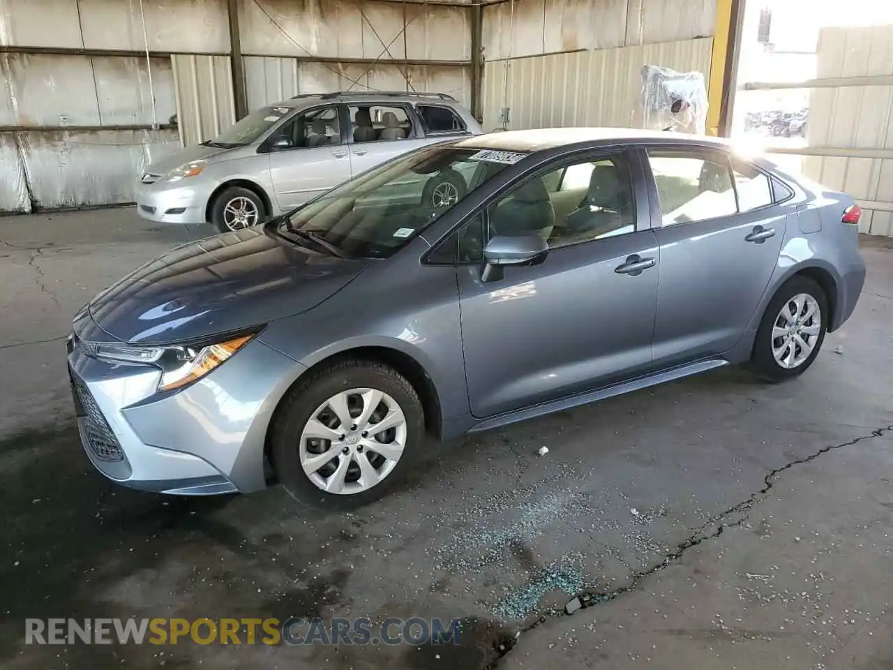 1 Photograph of a damaged car JTDEPMAE6MJ177008 TOYOTA COROLLA 2021