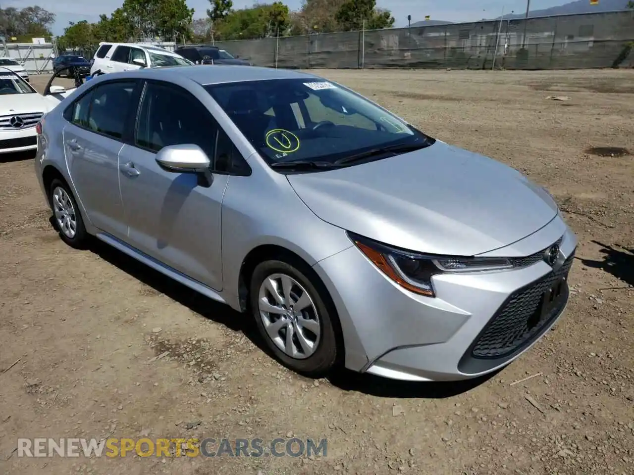 1 fotografías del automóvil dañado JTDEPMAE6MJ177512 TOYOTA COROLLA 2021