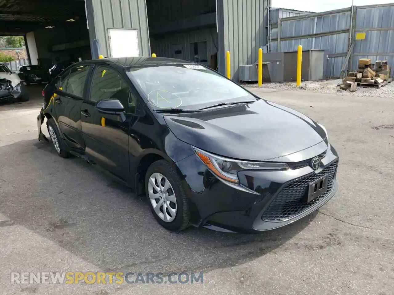 1 Photograph of a damaged car JTDEPMAE6MJ177641 TOYOTA COROLLA 2021
