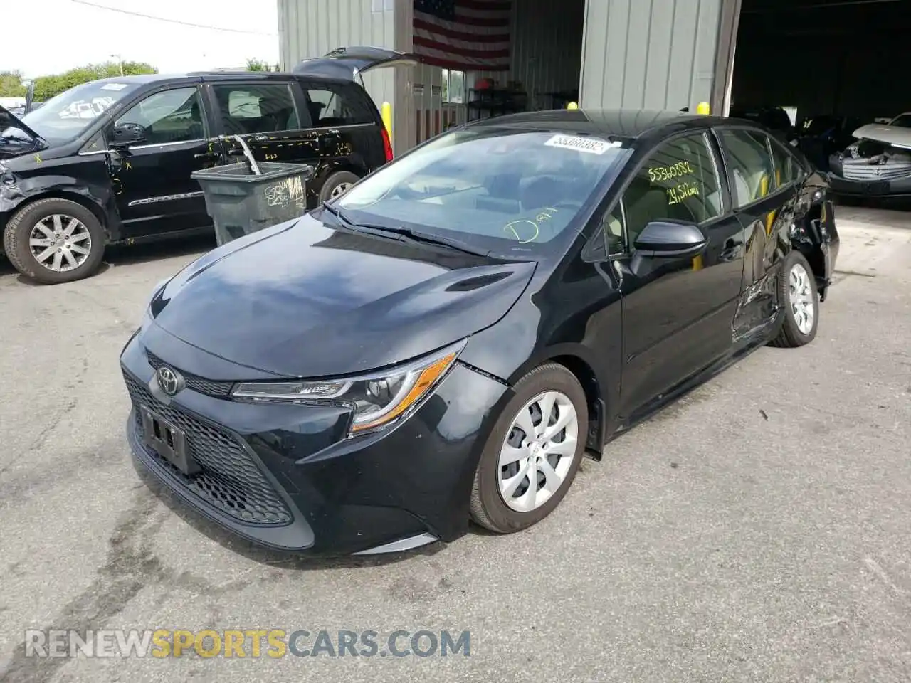 2 Photograph of a damaged car JTDEPMAE6MJ177641 TOYOTA COROLLA 2021