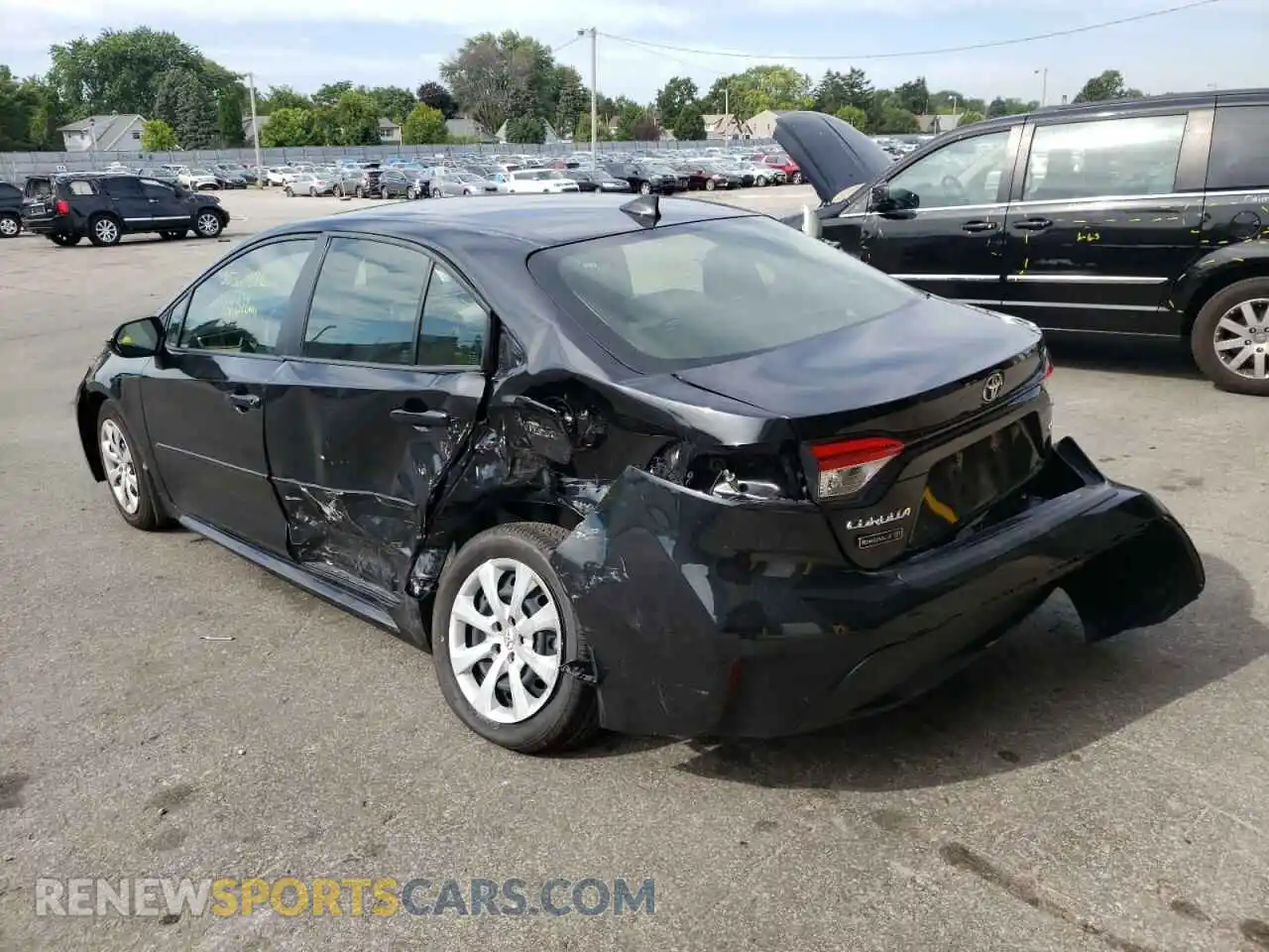 3 Photograph of a damaged car JTDEPMAE6MJ177641 TOYOTA COROLLA 2021