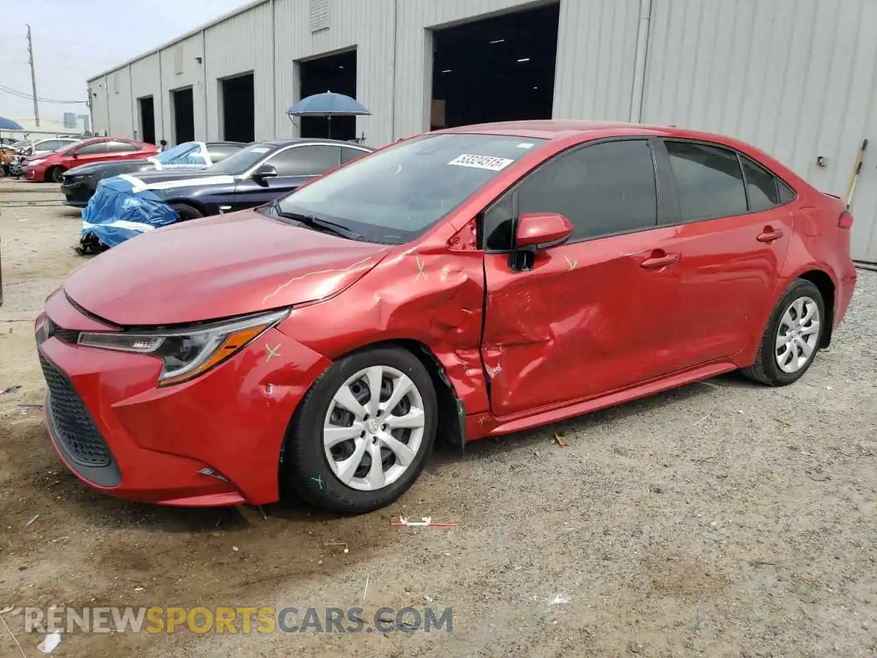 1 Photograph of a damaged car JTDEPMAE6MJ182452 TOYOTA COROLLA 2021