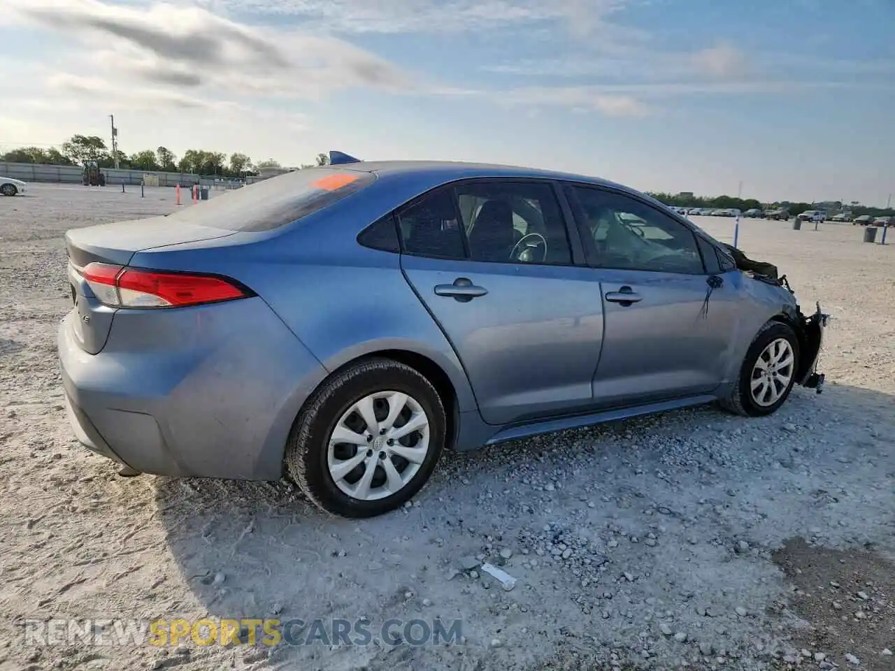 3 fotografías del automóvil dañado JTDEPMAE6MJ183181 TOYOTA COROLLA 2021