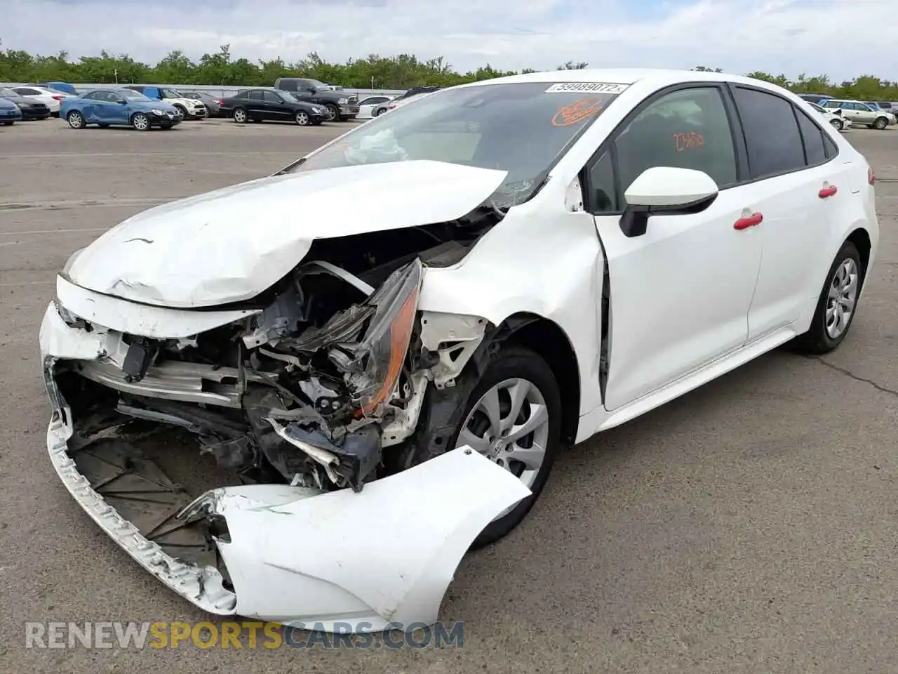 2 Photograph of a damaged car JTDEPMAE7MJ117285 TOYOTA COROLLA 2021