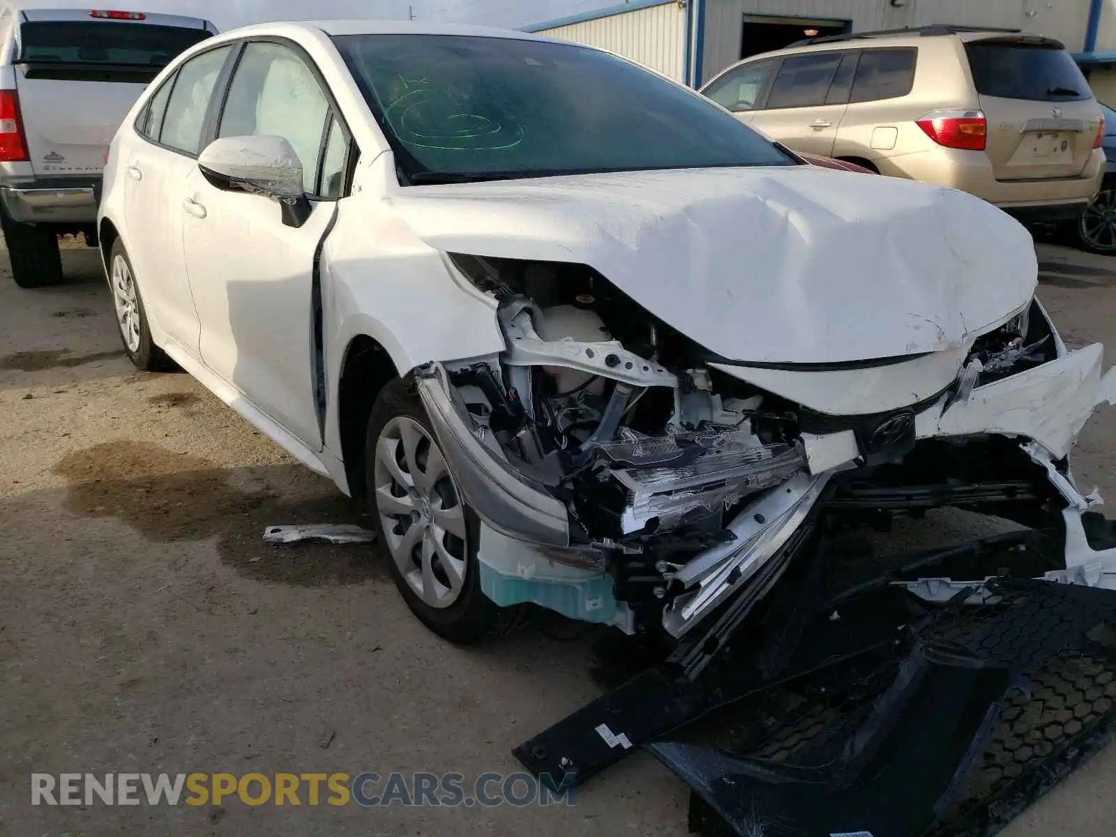 1 Photograph of a damaged car JTDEPMAE7MJ124317 TOYOTA COROLLA 2021