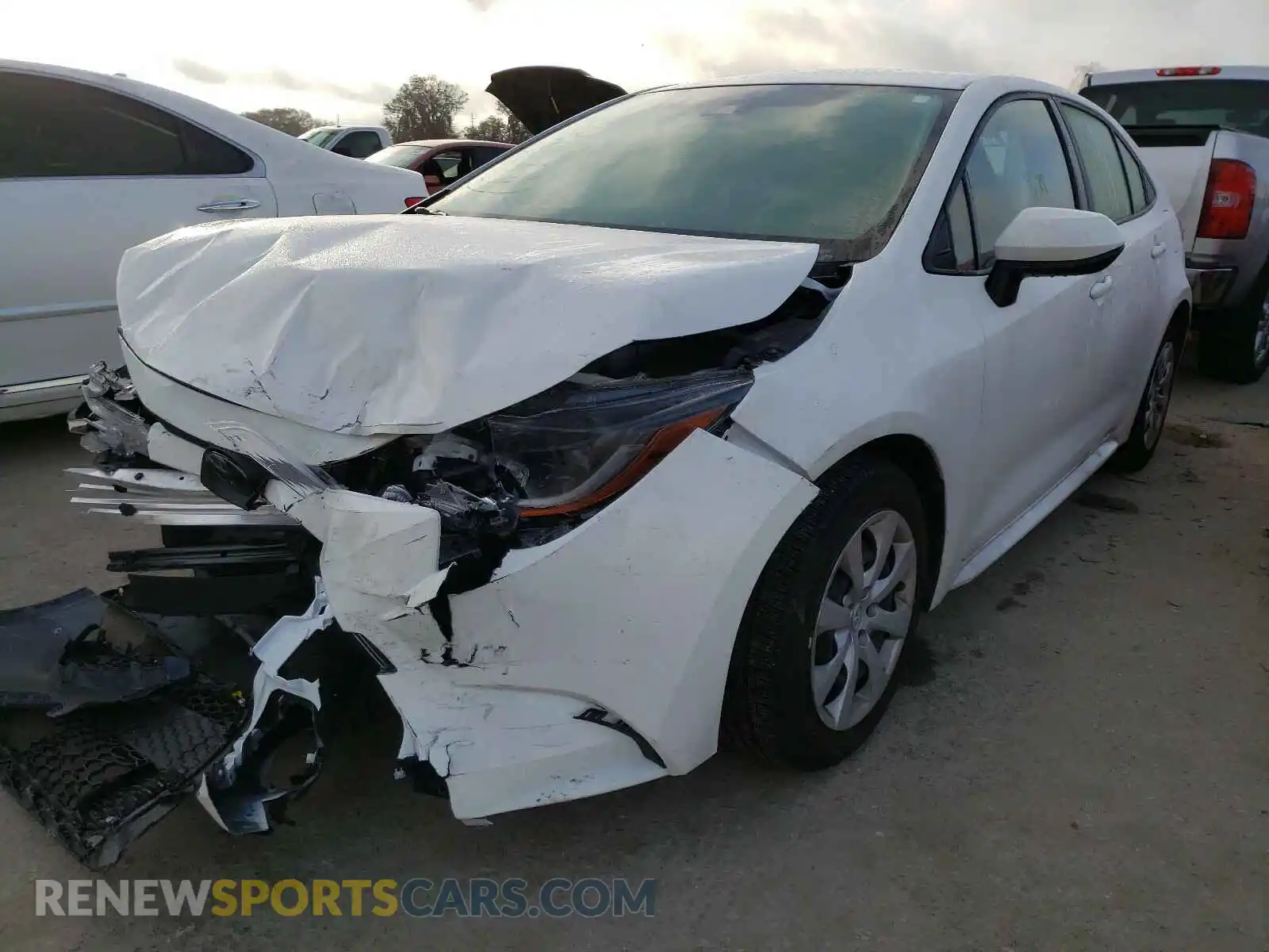 2 Photograph of a damaged car JTDEPMAE7MJ124317 TOYOTA COROLLA 2021