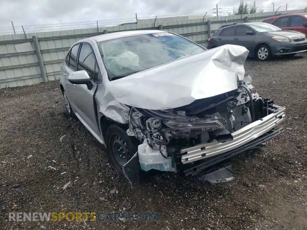 1 Photograph of a damaged car JTDEPMAE7MJ125449 TOYOTA COROLLA 2021