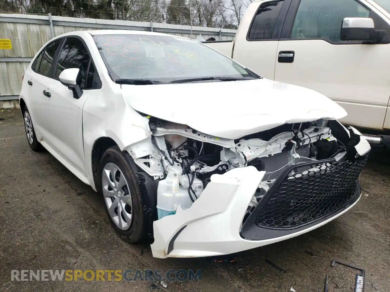 1 Photograph of a damaged car JTDEPMAE7MJ127167 TOYOTA COROLLA 2021