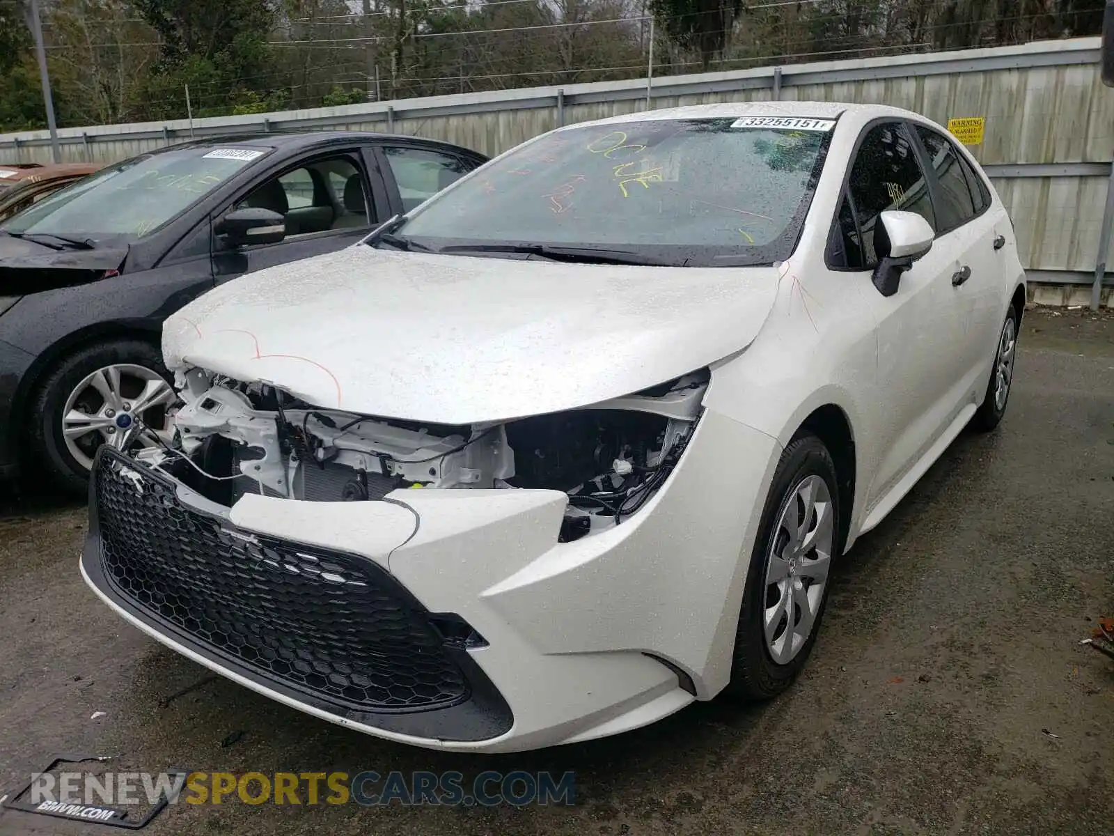 2 Photograph of a damaged car JTDEPMAE7MJ127167 TOYOTA COROLLA 2021