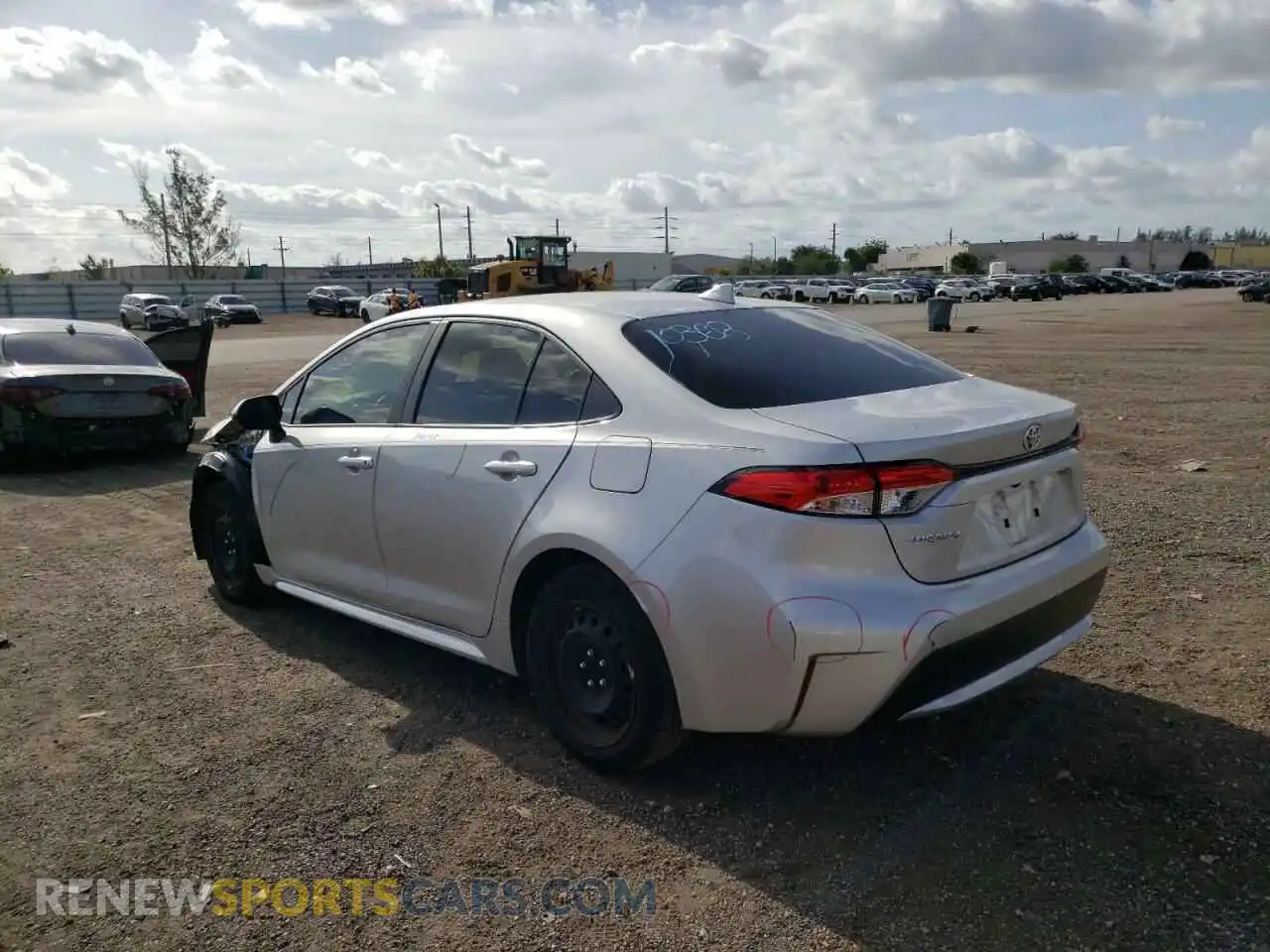 3 Photograph of a damaged car JTDEPMAE7MJ131817 TOYOTA COROLLA 2021