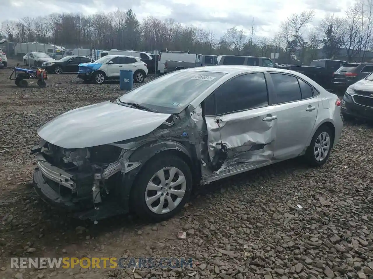 1 Photograph of a damaged car JTDEPMAE7MJ132059 TOYOTA COROLLA 2021