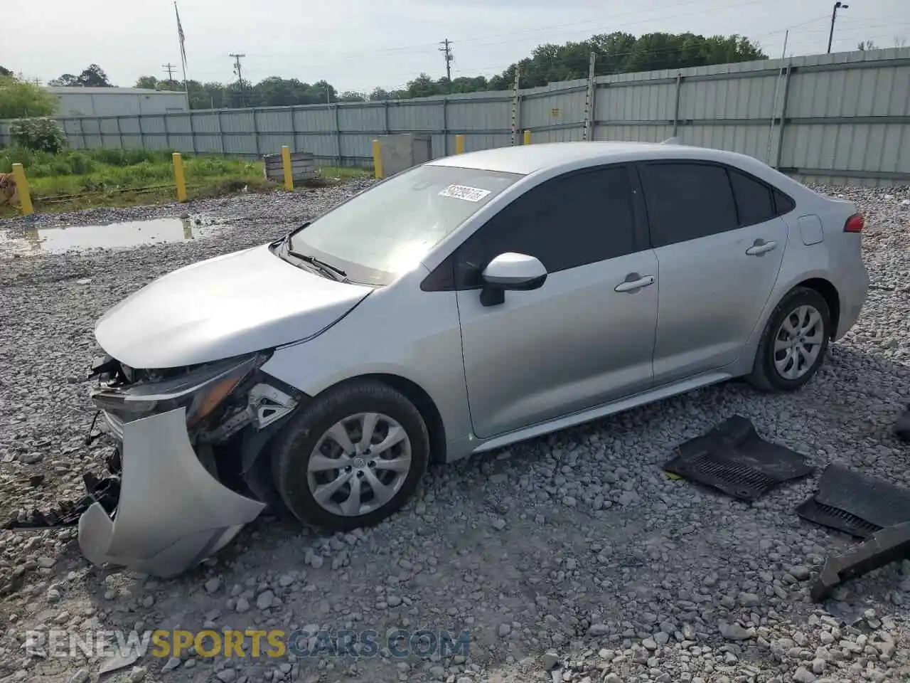 1 Photograph of a damaged car JTDEPMAE7MJ132451 TOYOTA COROLLA 2021