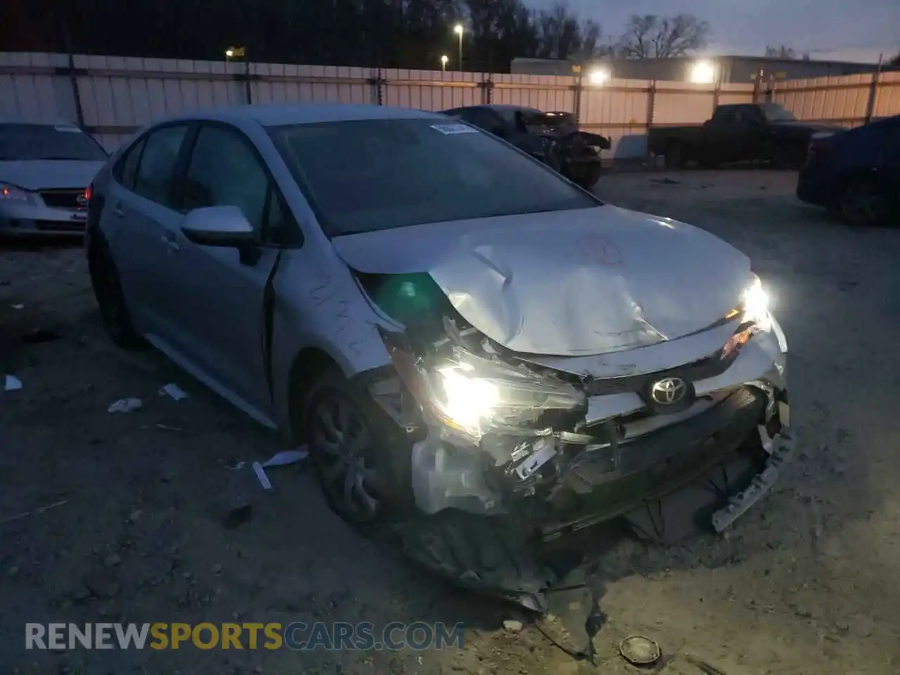 1 Photograph of a damaged car JTDEPMAE7MJ132661 TOYOTA COROLLA 2021