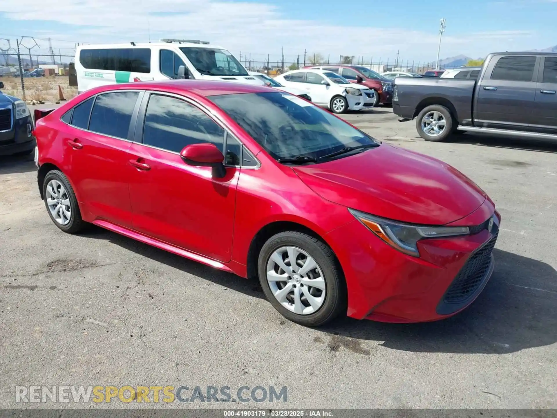 1 Photograph of a damaged car JTDEPMAE7MJ133972 TOYOTA COROLLA 2021