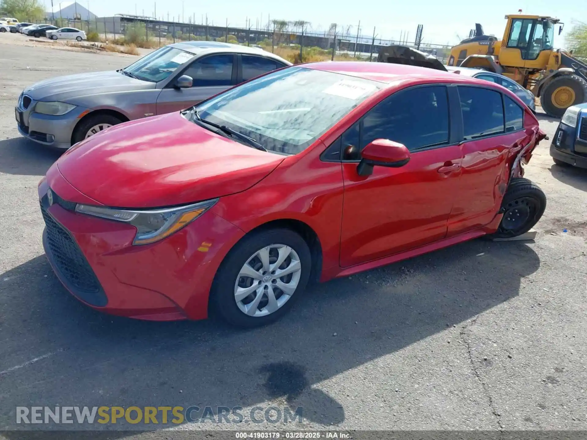 2 Photograph of a damaged car JTDEPMAE7MJ133972 TOYOTA COROLLA 2021