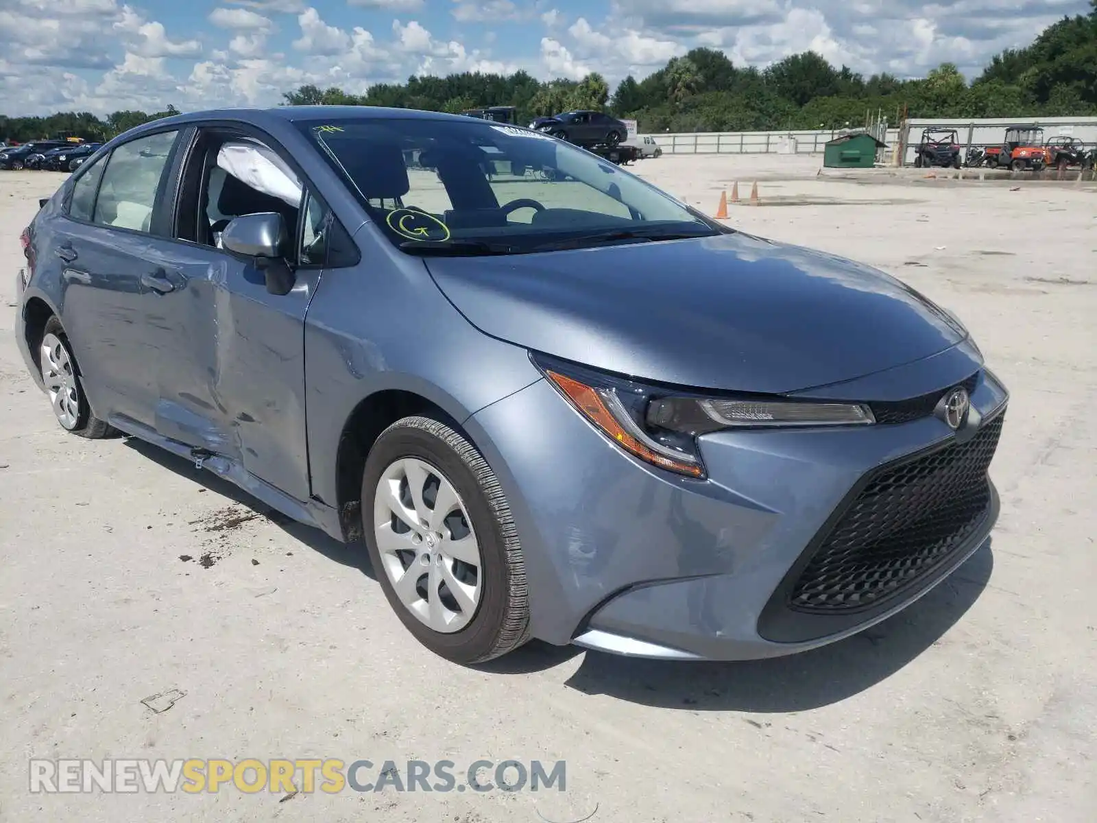 1 Photograph of a damaged car JTDEPMAE7MJ135625 TOYOTA COROLLA 2021