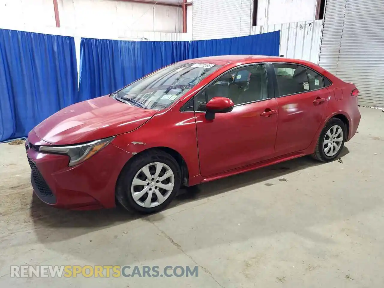 1 Photograph of a damaged car JTDEPMAE7MJ136340 TOYOTA COROLLA 2021