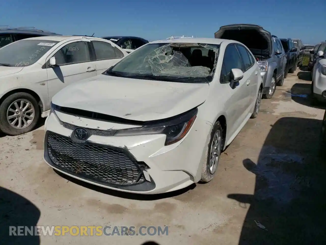 2 Photograph of a damaged car JTDEPMAE7MJ137648 TOYOTA COROLLA 2021