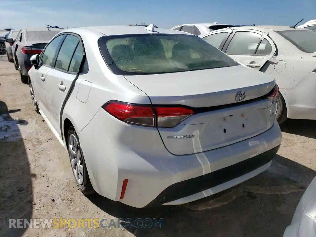 3 Photograph of a damaged car JTDEPMAE7MJ137648 TOYOTA COROLLA 2021