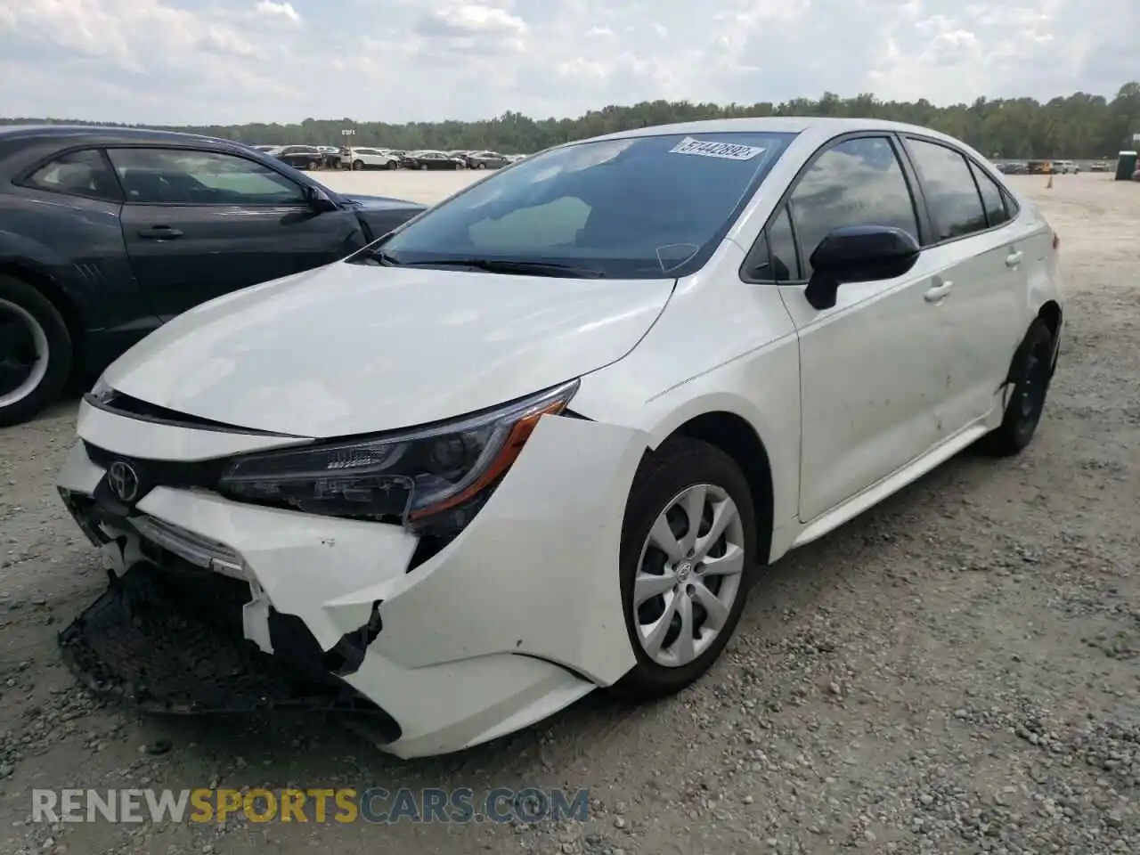 2 Photograph of a damaged car JTDEPMAE7MJ137925 TOYOTA COROLLA 2021