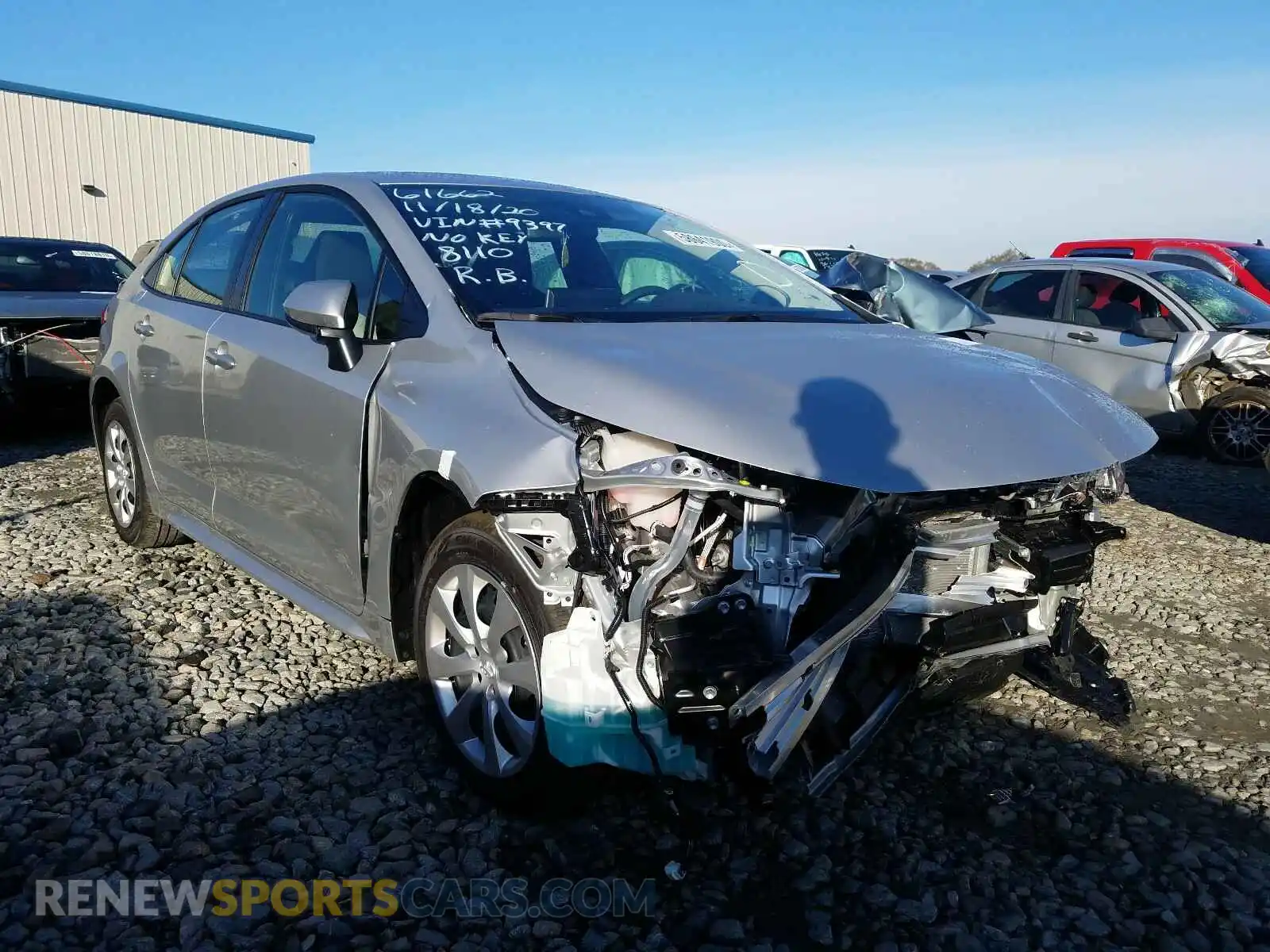 1 Photograph of a damaged car JTDEPMAE7MJ139397 TOYOTA COROLLA 2021