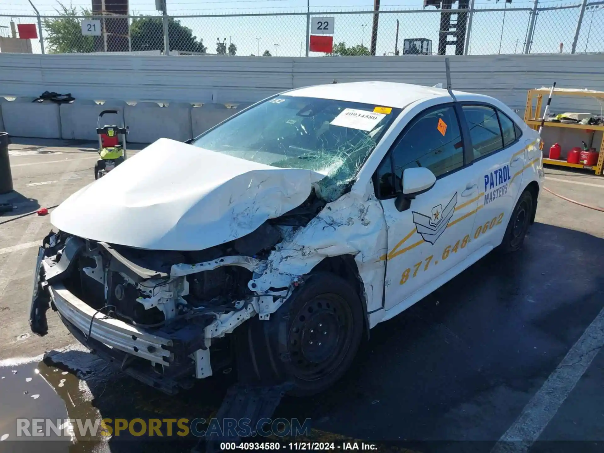 2 Photograph of a damaged car JTDEPMAE7MJ139769 TOYOTA COROLLA 2021