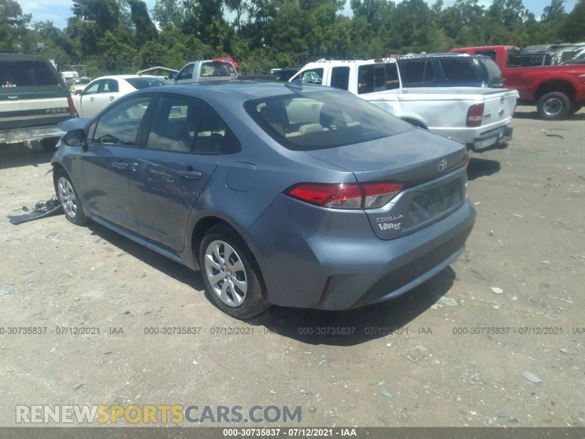3 Photograph of a damaged car JTDEPMAE7MJ142350 TOYOTA COROLLA 2021