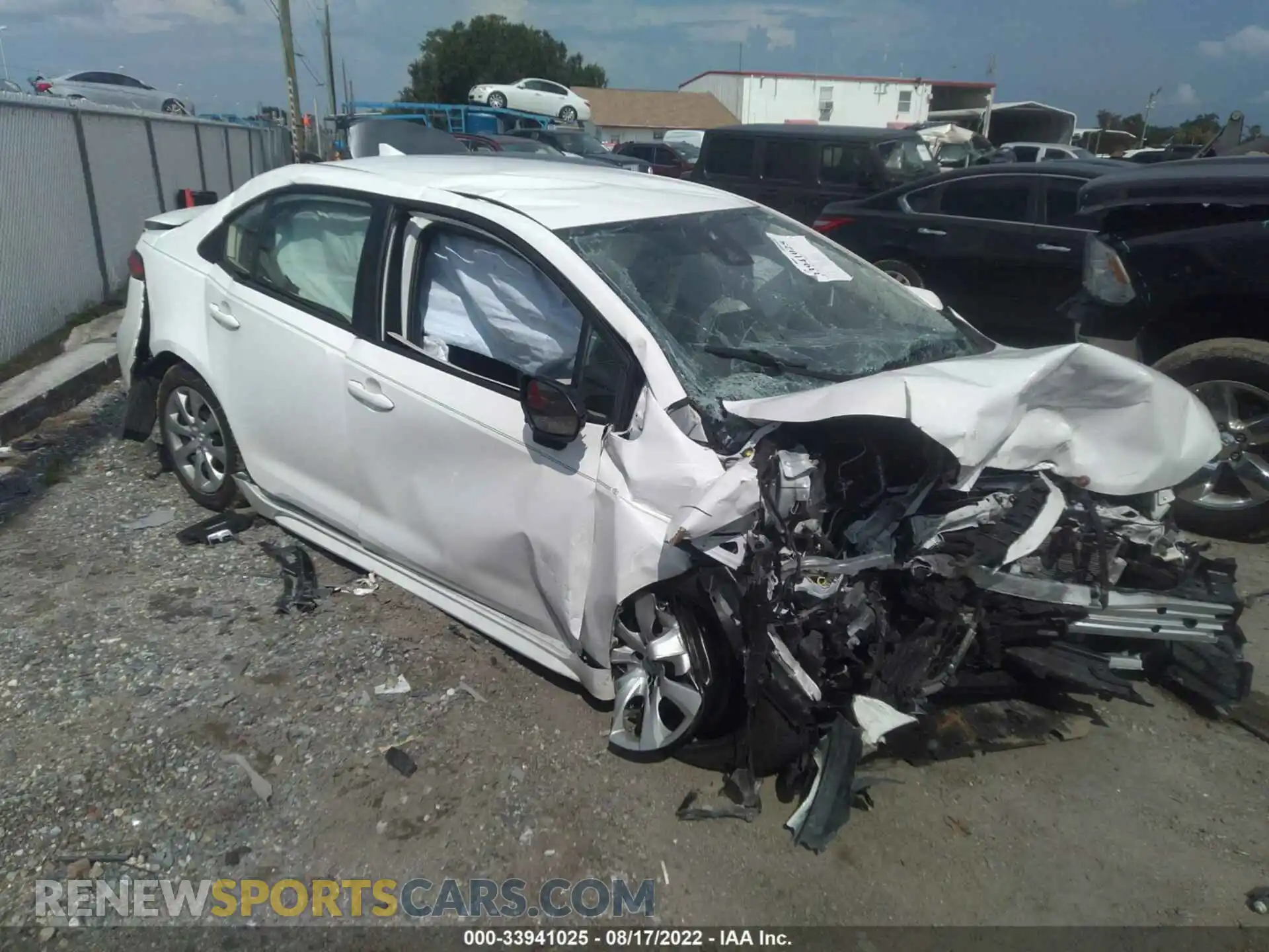 1 Photograph of a damaged car JTDEPMAE7MJ143448 TOYOTA COROLLA 2021