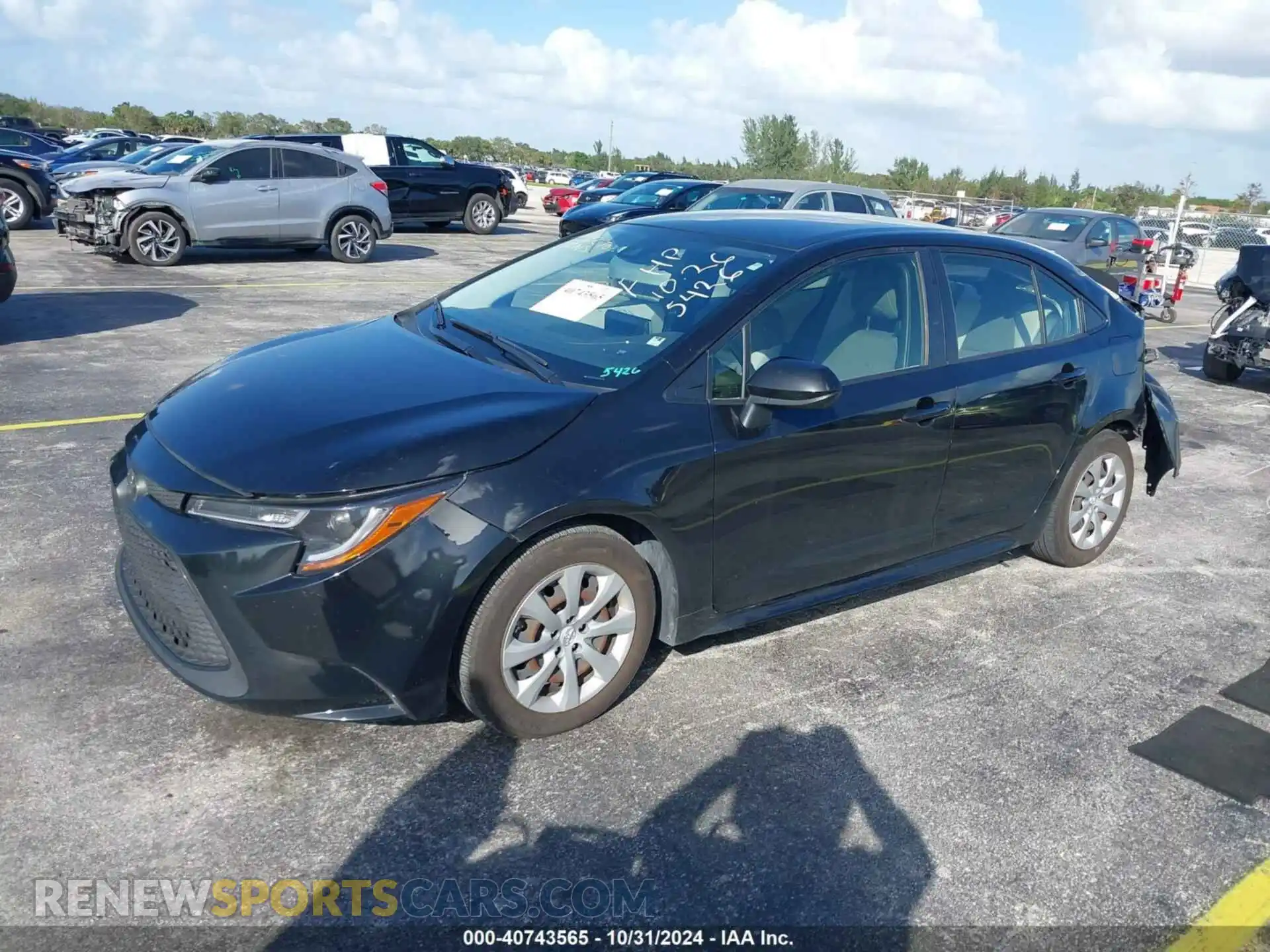 2 Photograph of a damaged car JTDEPMAE7MJ145426 TOYOTA COROLLA 2021