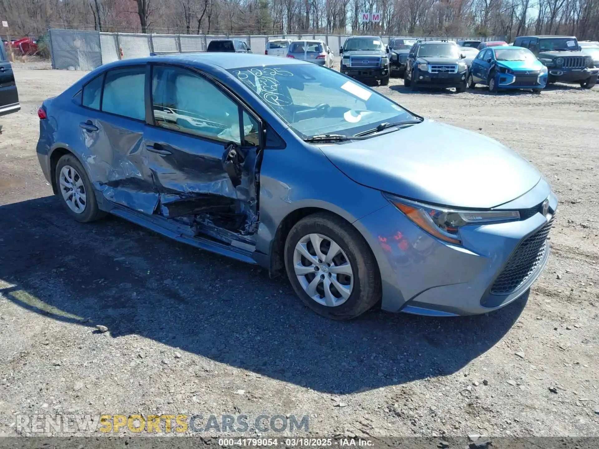 1 Photograph of a damaged car JTDEPMAE7MJ151646 TOYOTA COROLLA 2021