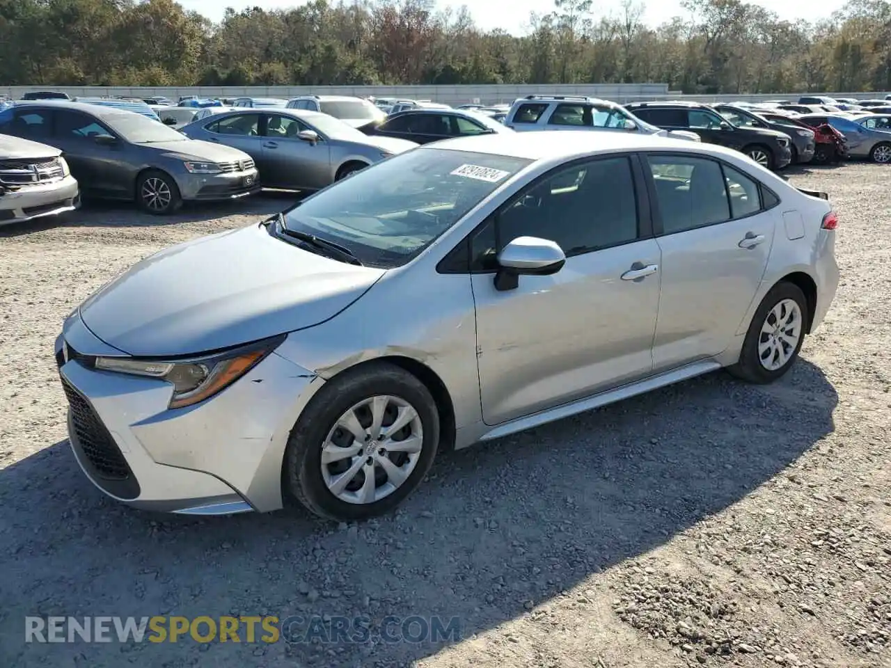 1 Photograph of a damaged car JTDEPMAE7MJ153073 TOYOTA COROLLA 2021