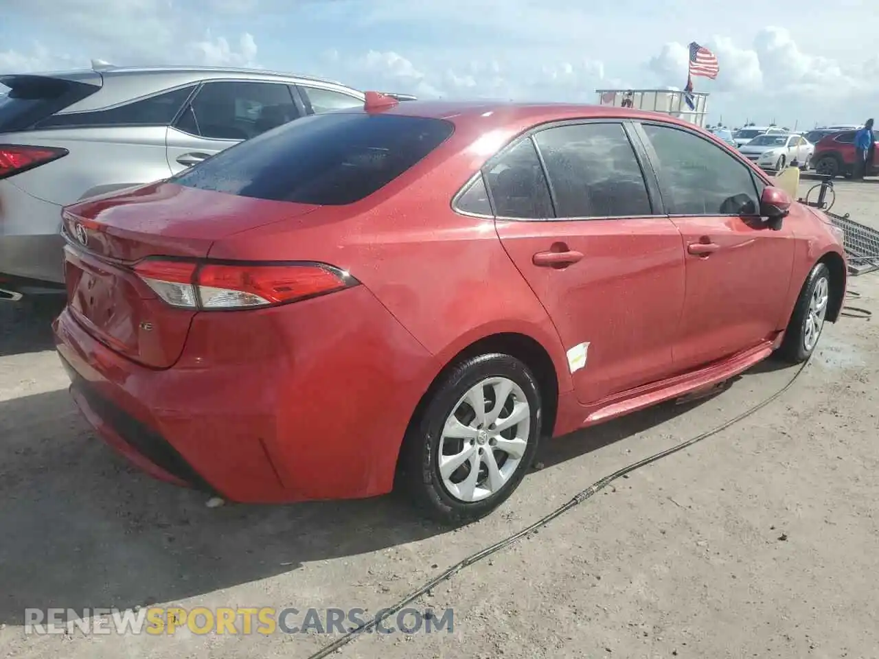 3 Photograph of a damaged car JTDEPMAE7MJ157480 TOYOTA COROLLA 2021
