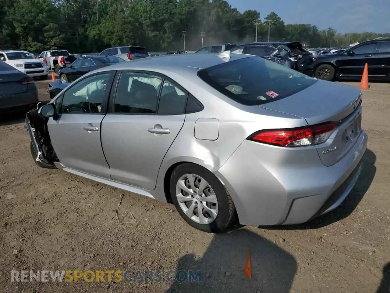 2 Photograph of a damaged car JTDEPMAE7MJ160640 TOYOTA COROLLA 2021