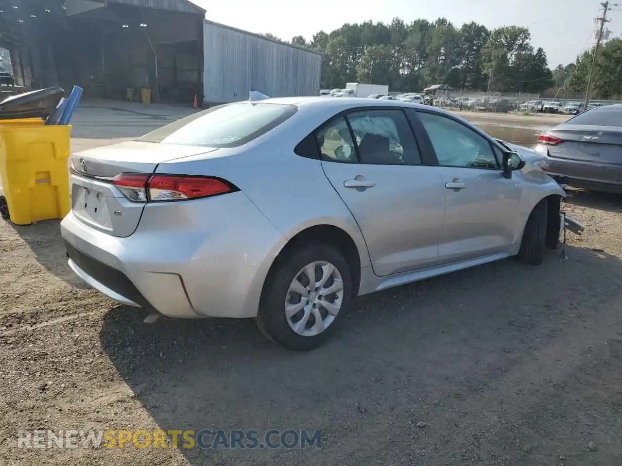 3 Photograph of a damaged car JTDEPMAE7MJ160640 TOYOTA COROLLA 2021