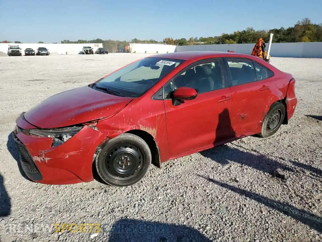 1 Photograph of a damaged car JTDEPMAE7MJ162873 TOYOTA COROLLA 2021