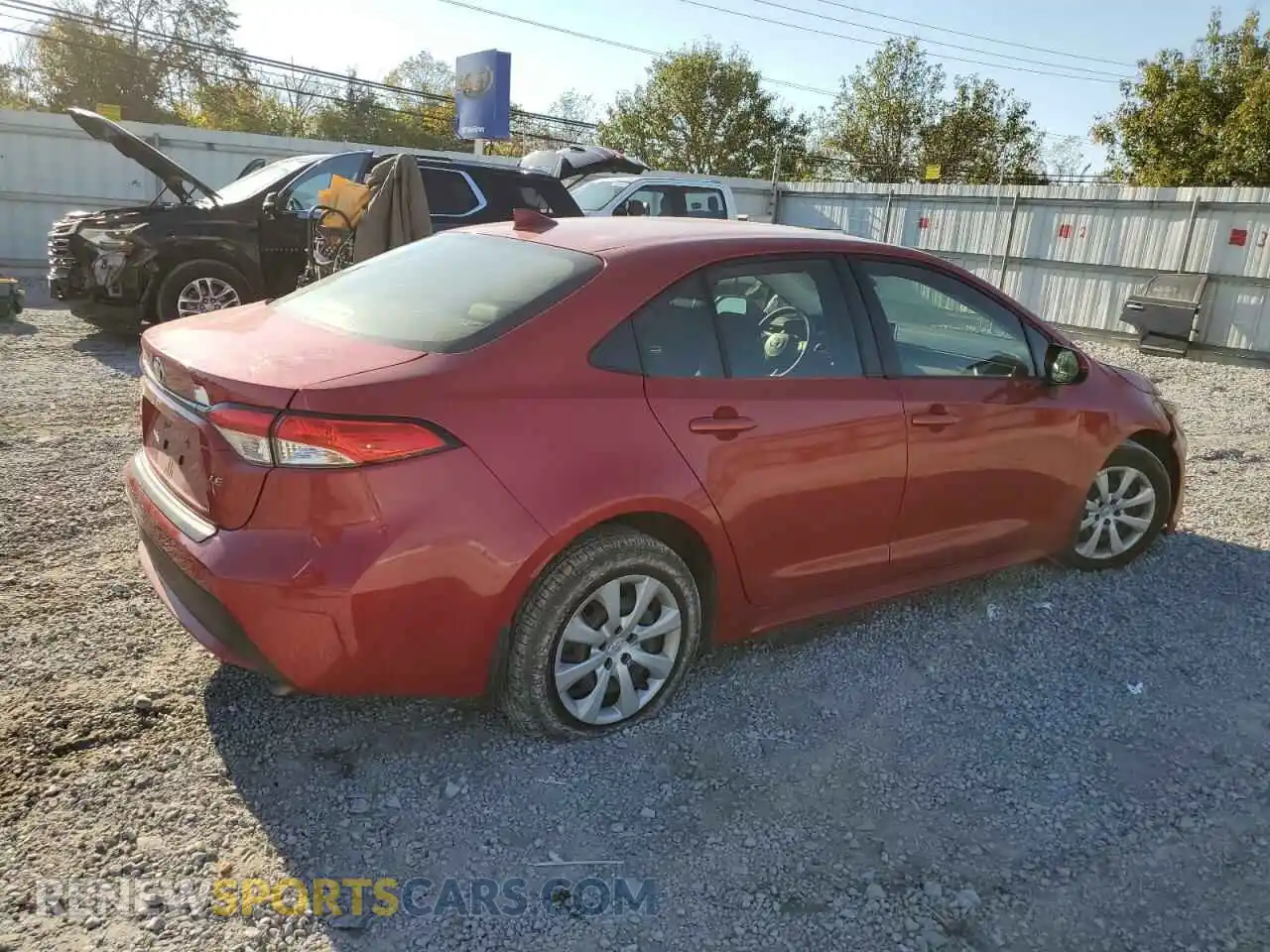 3 Photograph of a damaged car JTDEPMAE7MJ162873 TOYOTA COROLLA 2021