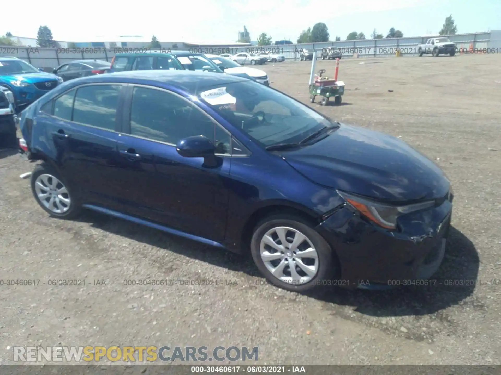 1 Photograph of a damaged car JTDEPMAE7MJ163098 TOYOTA COROLLA 2021